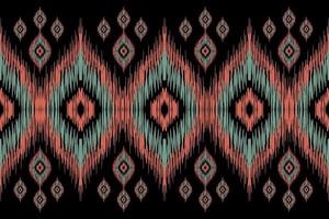 ethnisch Ikat Muster geometrisch einheimisch Stammes- Boho Motiv aztekisch Textil- Stoff Teppich Mandalas afrikanisch amerikanisch Indien Blume foto