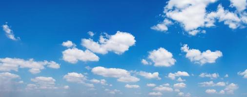 Panorama Blau Himmel mit Weiß Wolke Hintergrund Natur Aussicht foto