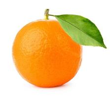 reif Orange Obst isolieren auf Weiß Hintergrund foto