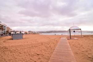 Blick auf den Strand foto