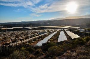 Reihen von Solar- Paneele foto