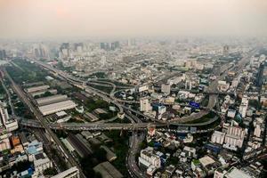 Luftaufnahme von Bangkok, Thailand foto