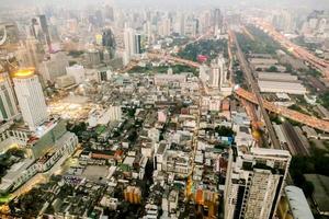 Luftaufnahme von Bangkok, Thailand foto