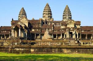 Seite Aussicht von Angkor wat im Kambodscha foto