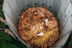 Kompostbehälter im Freien