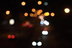 Stadt Nachtlicht Bokeh abstrakt foto