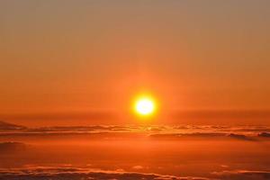 bunter Himmel bei Sonnenuntergang foto