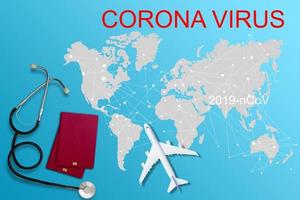 mers-cov Chinesisch Infektion Roman Corona Virus, Flugzeug foto