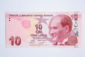 Türkisch Lira, das offiziell Währung von Truthahn und Nord Zypern. foto