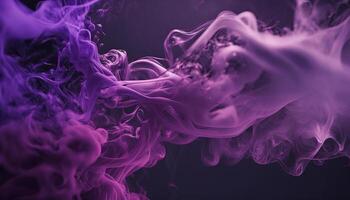schön abstrakt Hintergrund mit lila Rauch Textur. generativ ai foto