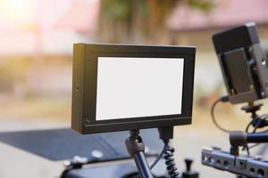 Kameramonitor zum Filmen von 4k-HD-Videokameras foto