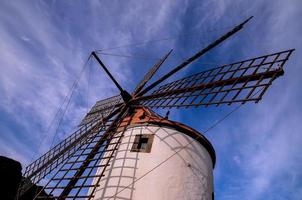 traditionell Windmühle auf Tenerife foto