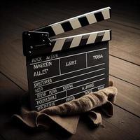 Film Klappe ein Film Herstellung Gerät Bild foto