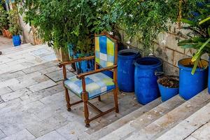 l historisch alt bunt Häuser Barrio Santa Cruz alicante Spanien auf ein sonnig Tag foto