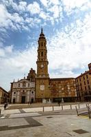 Landschaft nuestra Senora del pilar Kathedrale Basilika gegen das Himmel foto