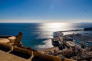 Standpunkt Schloss von Heilige barbara alicante Stadt Aussicht hisoania Wahrzeichen foto