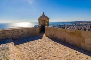 Standpunkt Schloss von Heilige barbara alicante Stadt Aussicht hisoania Wahrzeichen foto