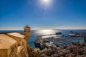 Standpunkt Schloss von Heilige barbara alicante Stadt Aussicht hisoania Wahrzeichen foto