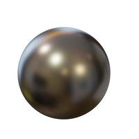 alt Silber Ball. 3d machen. foto