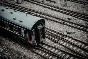 Eisenbahn Arbeitskräfte im Shanghai foto