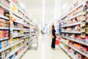 abstrakte Unschärfe Supermarkt und Einzelhandelsgeschäft foto