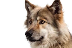 Wolf auf ein Weiß Hintergrund foto
