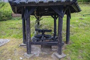 Antiquität Metall Bauernhof Maschinen im ein Open-Air Museum foto