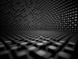 3d futuristisch Würfel Hintergrund abstrakt geometrisch Mosaik Platz Fliesen Muster erstellt mit generativ ai Technologie foto