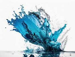 frisch Wasser Spritzen Hintergrund erstellt mit generativ ai Technologie foto
