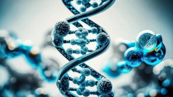 DNA Struktur Hintergrund erstellt mit generativ ai Technologie foto