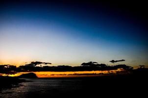 bunter Himmel bei Sonnenuntergang foto