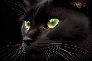 schwarz Katze Anerkennung Tag August 17 .. foto
