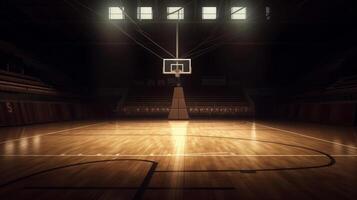 Basketball Hintergrund. Illustration ai generativ foto