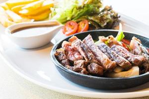 Steak Rindfleisch und Fleisch foto