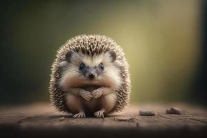 Baby Igel Lächeln Makro fotografieren foto