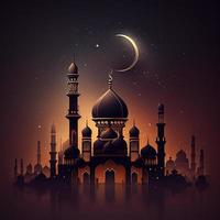 islamisch Moschee Hintergrund und Ramadan karee foto