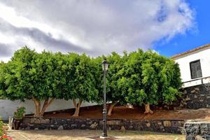 Landschaften von das historisch Stadt, Dorf von Betankurie auf Fuerteventura, Spanien foto