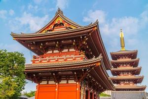 Sensoji-Tempel im Asakusa-Gebiet von Tokio, Japan foto