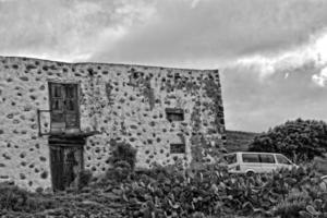 Landschaften von das historisch Stadt, Dorf von Betankurie auf Fuerteventura, Spanien foto