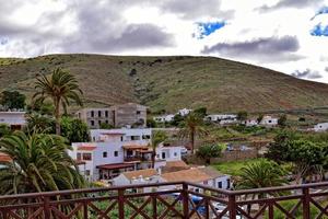 Landschaften von das historisch Stadt, Dorf von Betankurie auf Fuerteventura, Spanien foto