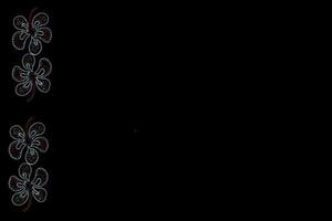 Licht Ornament dekorativ Hintergrund auf schwarz Nacht Hintergrund foto