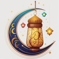 glücklich Ramadan Mubarak eid Mubarak ai generiert foto