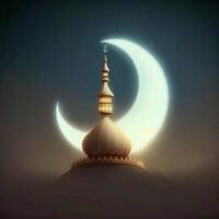 glücklich Ramadan Mubarak eid Mubarak ai generiert foto