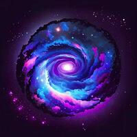 abstrakt Raum Galaxis Nebel - - ai generiert foto