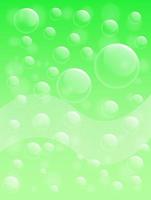 Luftblase auf grünem Hintergrund foto