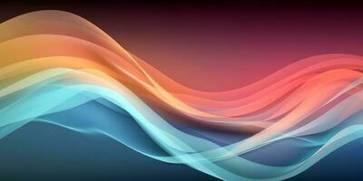 Licht bunt modern abstrakt Welle Gradient Kurve Muster Hintergrund foto