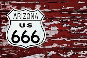 Arizona uns 666 Route Zeichen foto