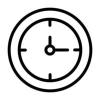 Uhr Linie Symbol Vektor Illustration Grafik Design foto
