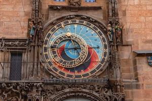 Prag astronomisch Uhr im das alt Stadt, Dorf von Prag foto