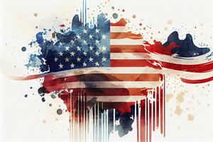 amerikanisch patriotisch Aquarell Desktop Hintergrund foto